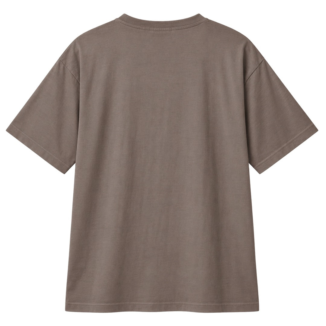 By Lanvin Embroidered Central Logo Brown T-Shirt XS