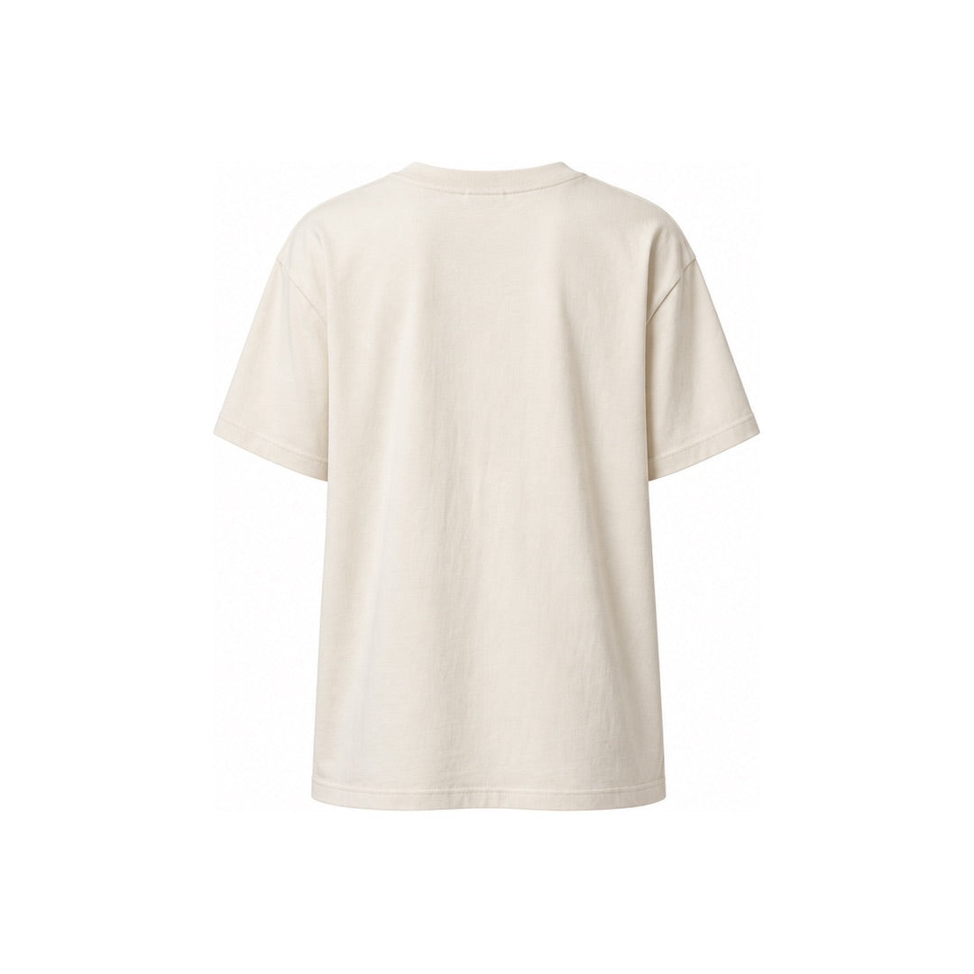 By Lanvin Signature Logo Beige T-Shirt XS