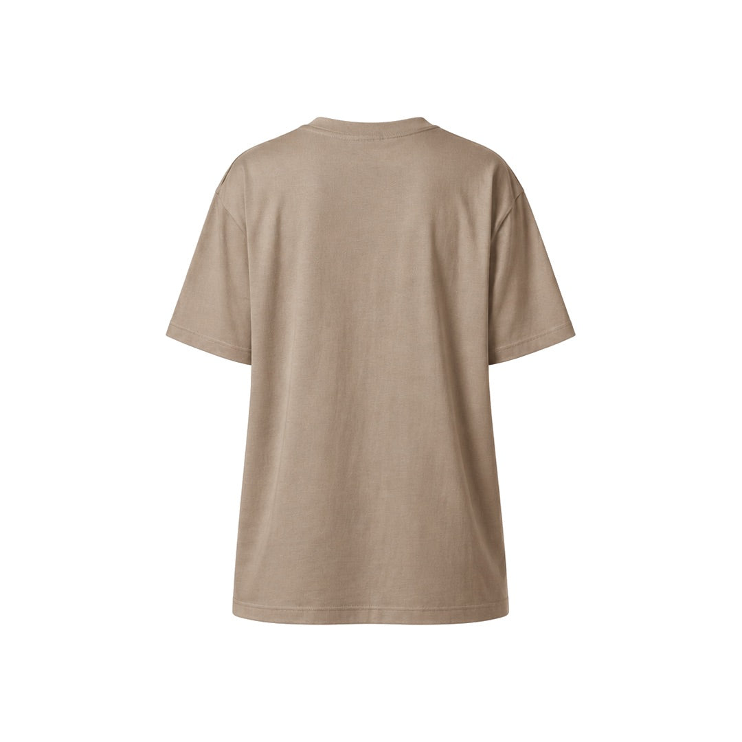 By Lanvin Signature Logo Taupe T-Shirt XS
