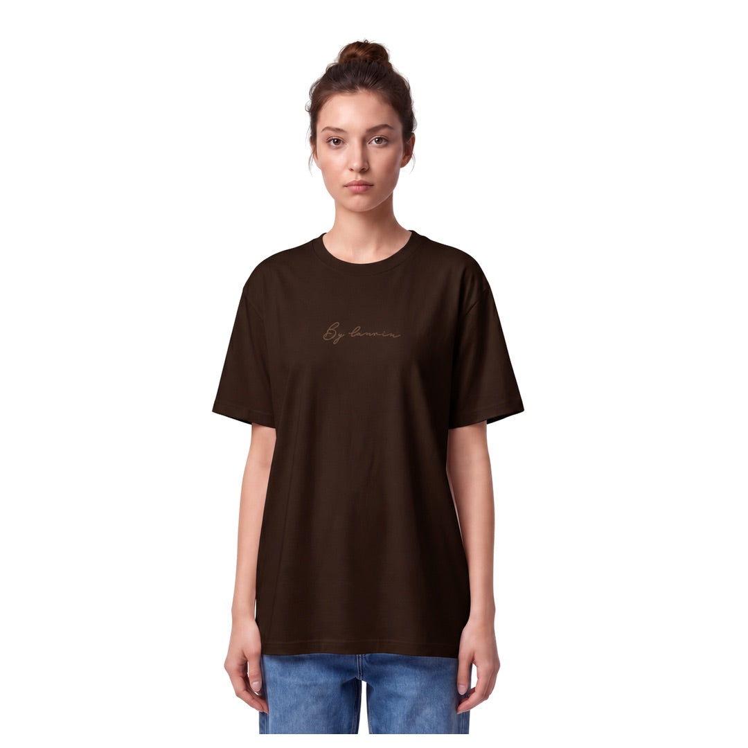 By Lanvin Signature Logo Dark Brown T-Shirt XS