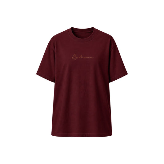 By Lanvin Signature Logo Burgundy T-Shirt XS
