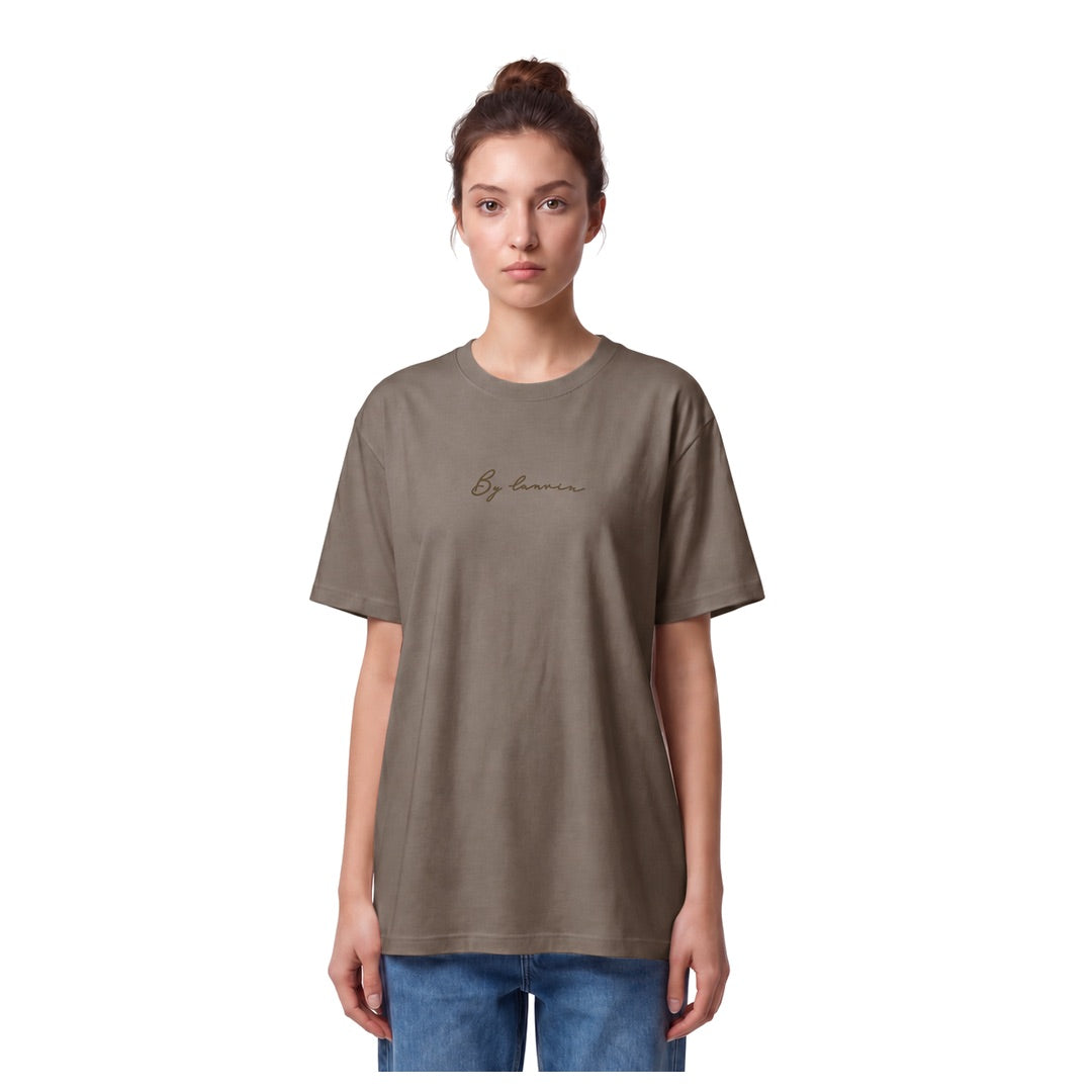 By Lanvin Signature Logo Brown T-Shirt XS