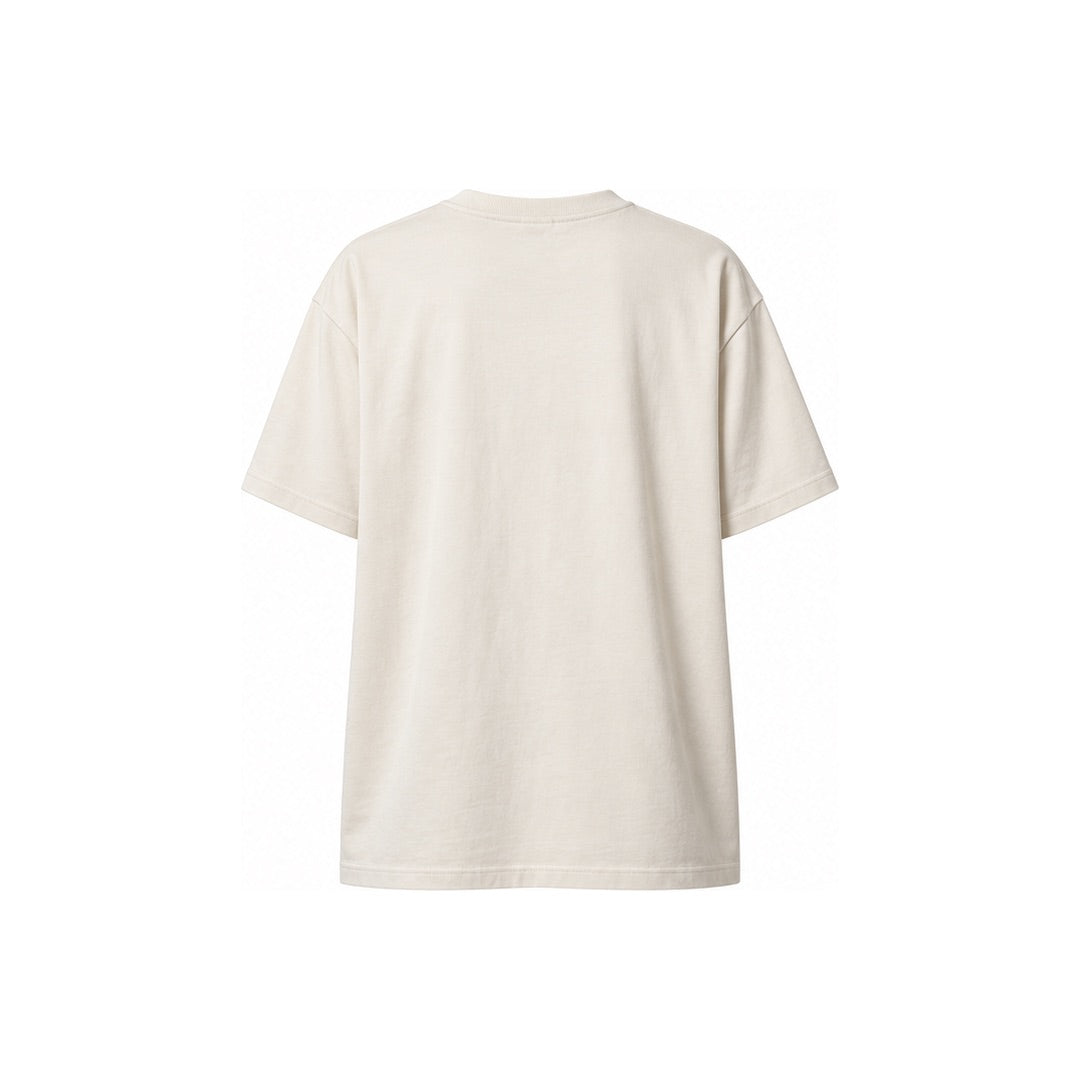 By Lanvin Printed Central Logo Beige T-Shirt XS