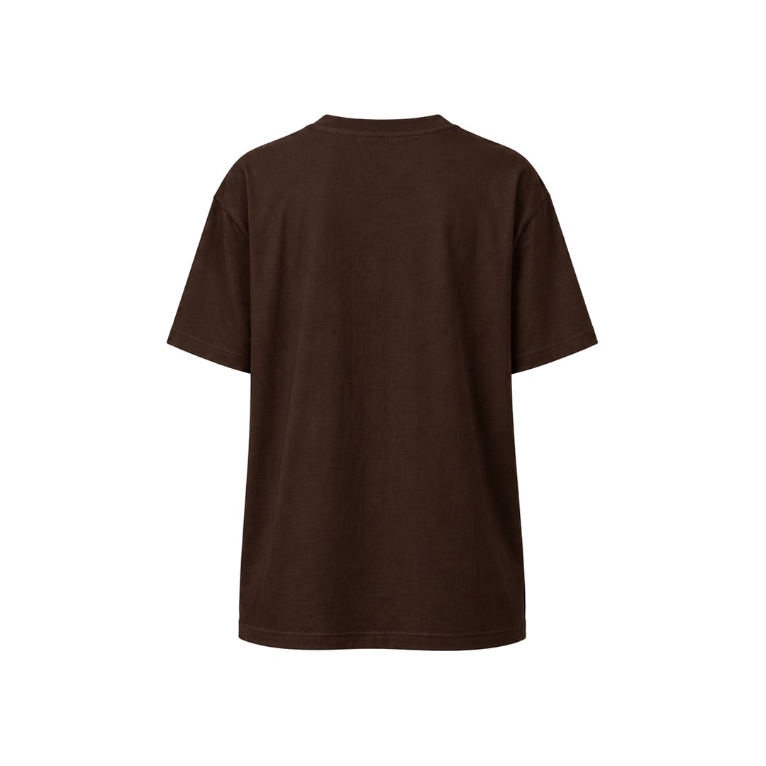 By Lanvin Printed Central Logo Dark Brown T-Shirt XS