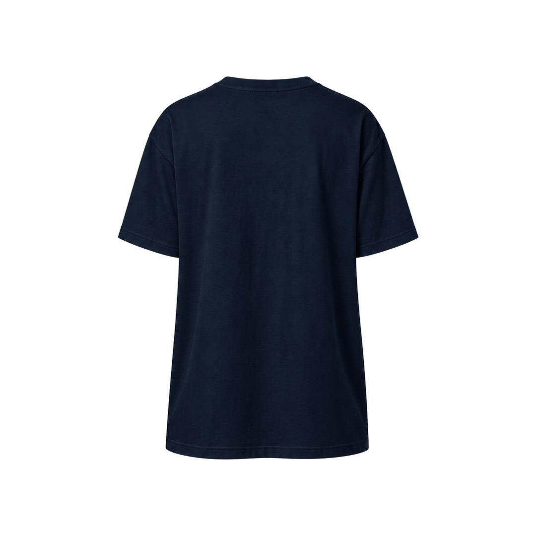 By Lanvin Printed Central Logo Blue T-Shirt XS