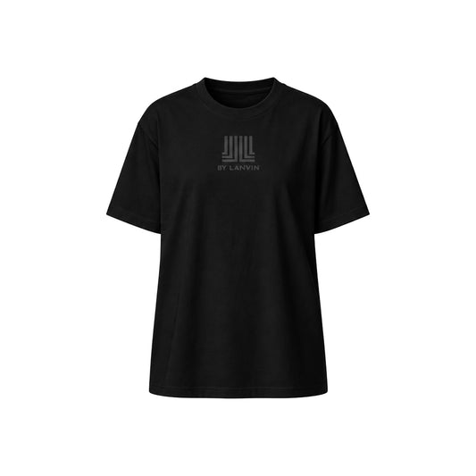 By Lanvin Printed Central Logo Black T-Shirt XS