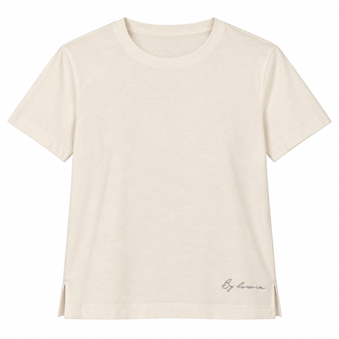 By Lanvin Small Signature Logo Beige T-Shirt