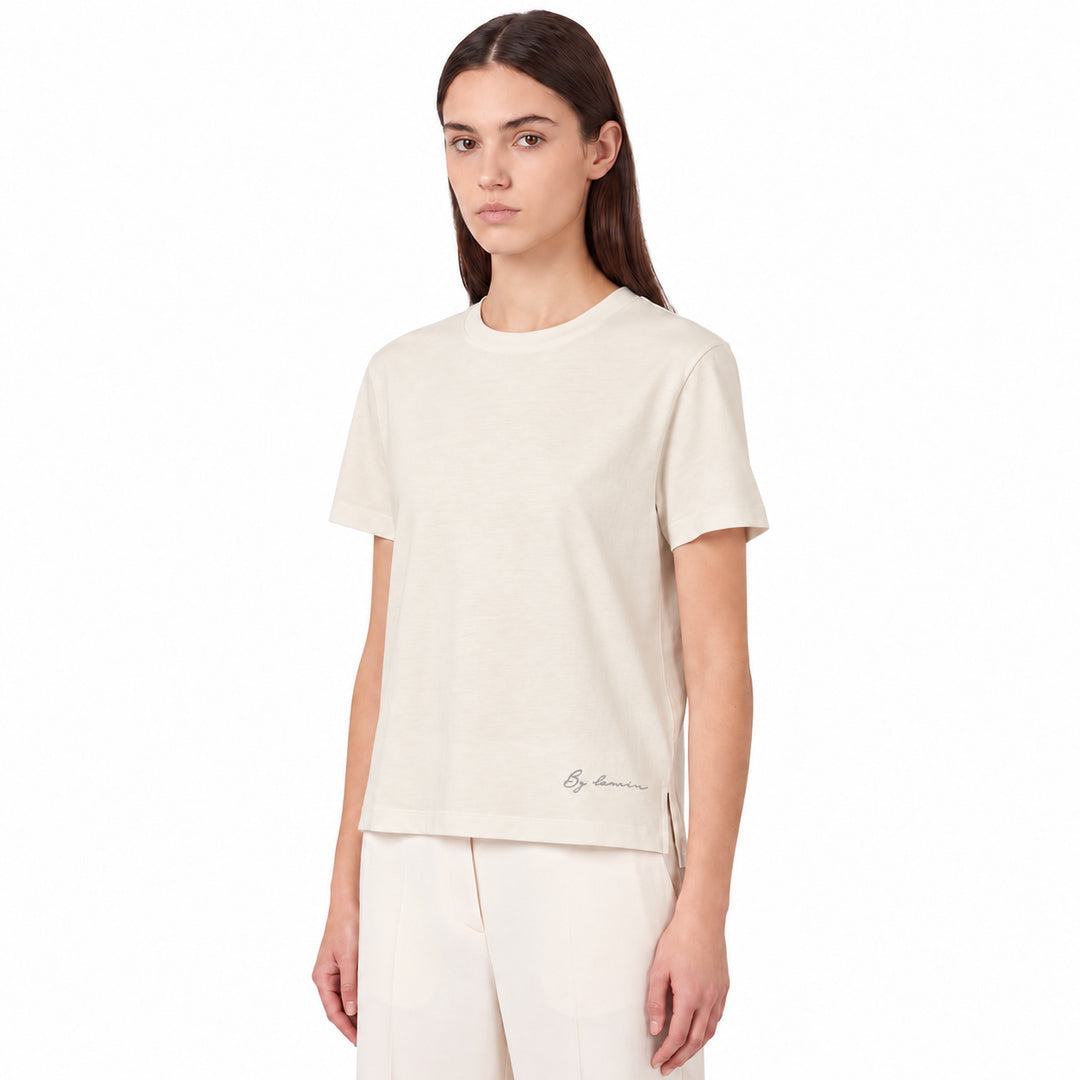 By Lanvin Small Signature Logo Beige T-Shirt