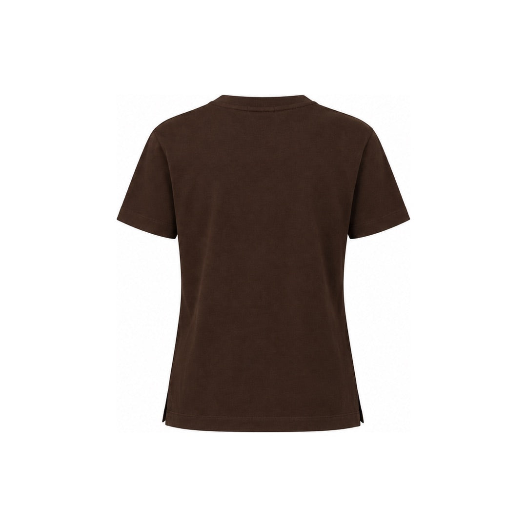 By Lanvin Small Signature Logo Dark Brown T-Shirt XS