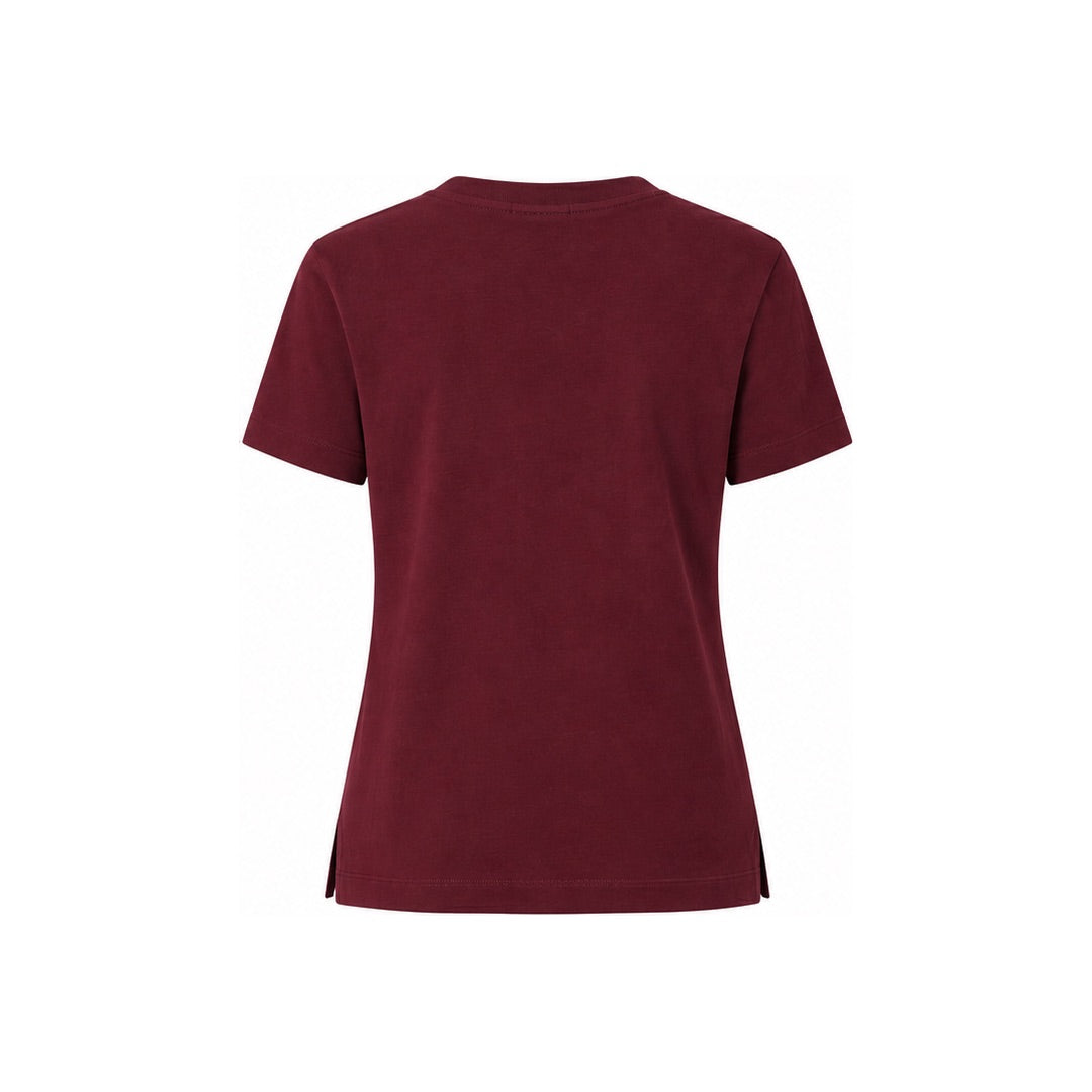 By Lanvin Small Signature Logo Burgundy T-Shirt XS