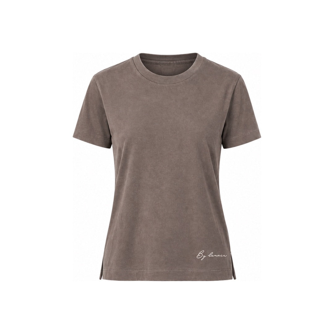By Lanvin Small Signature Logo Brown T-Shirt XS