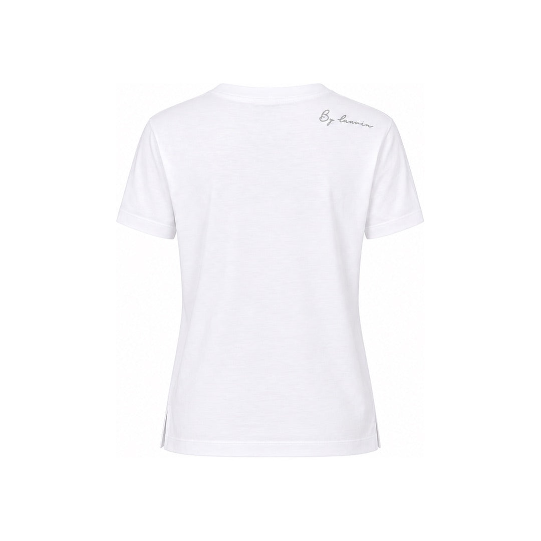 By Lanvin Shoulder Logo Beige T-Shirt XS