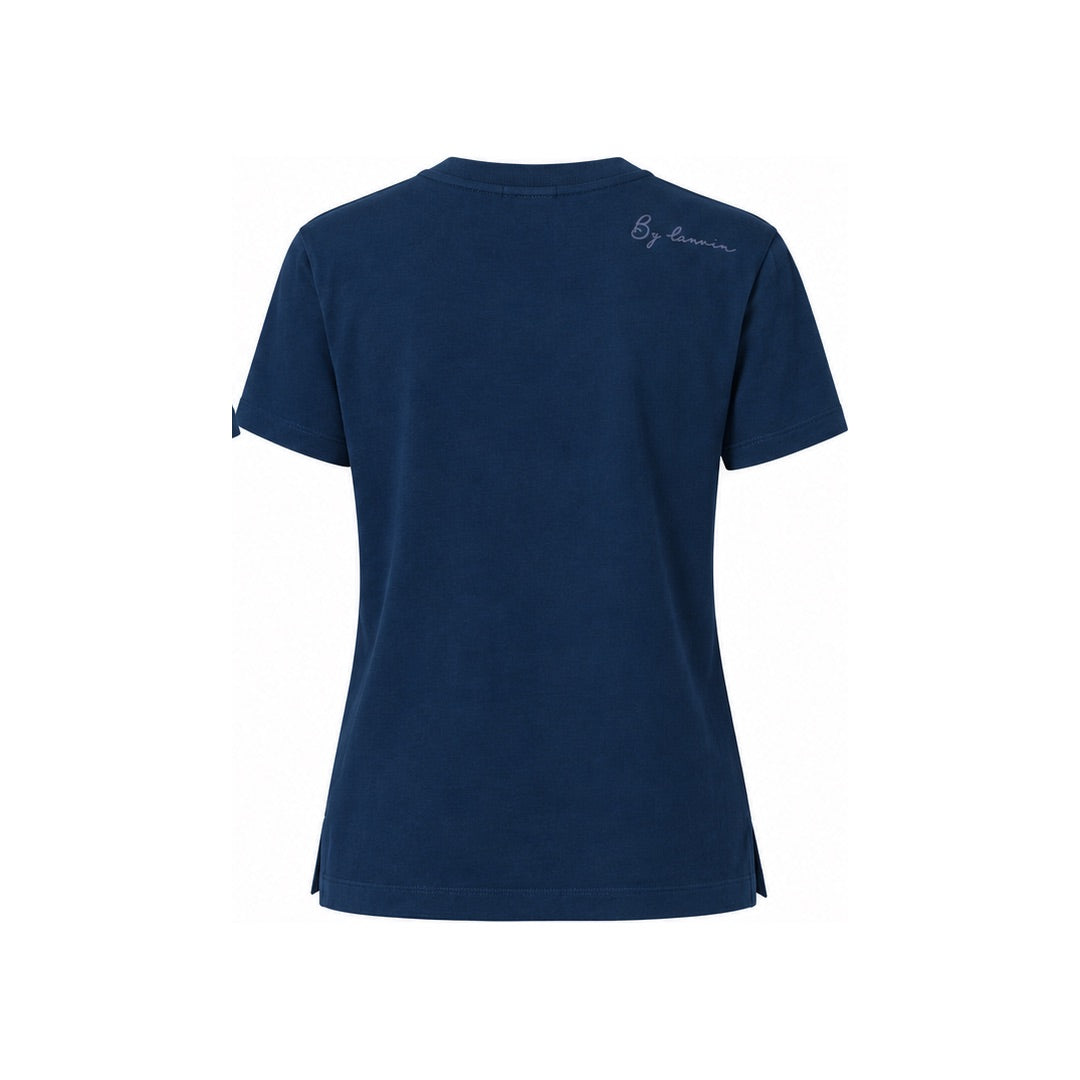 By Lanvin Shoulder Logo Blue T-Shirt XS