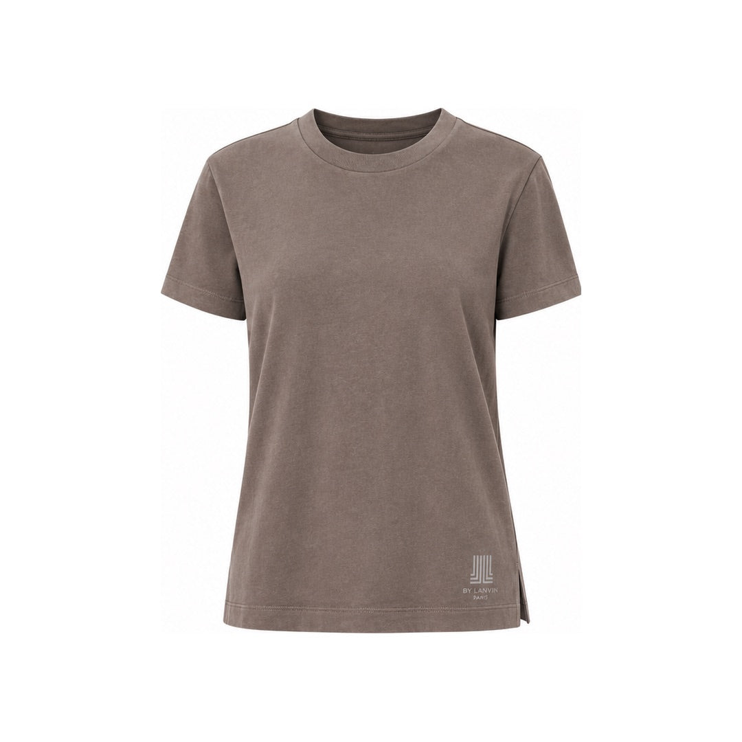 By Lanvin Shoulder Logo Brown T-Shirt XS