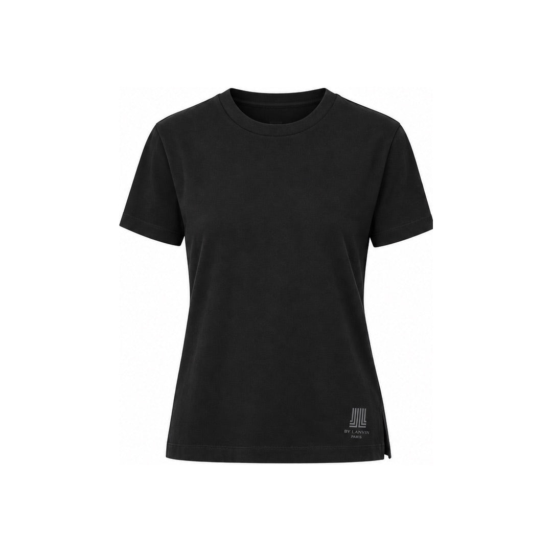 By Lanvin Shoulder Logo Black T-Shirt XS