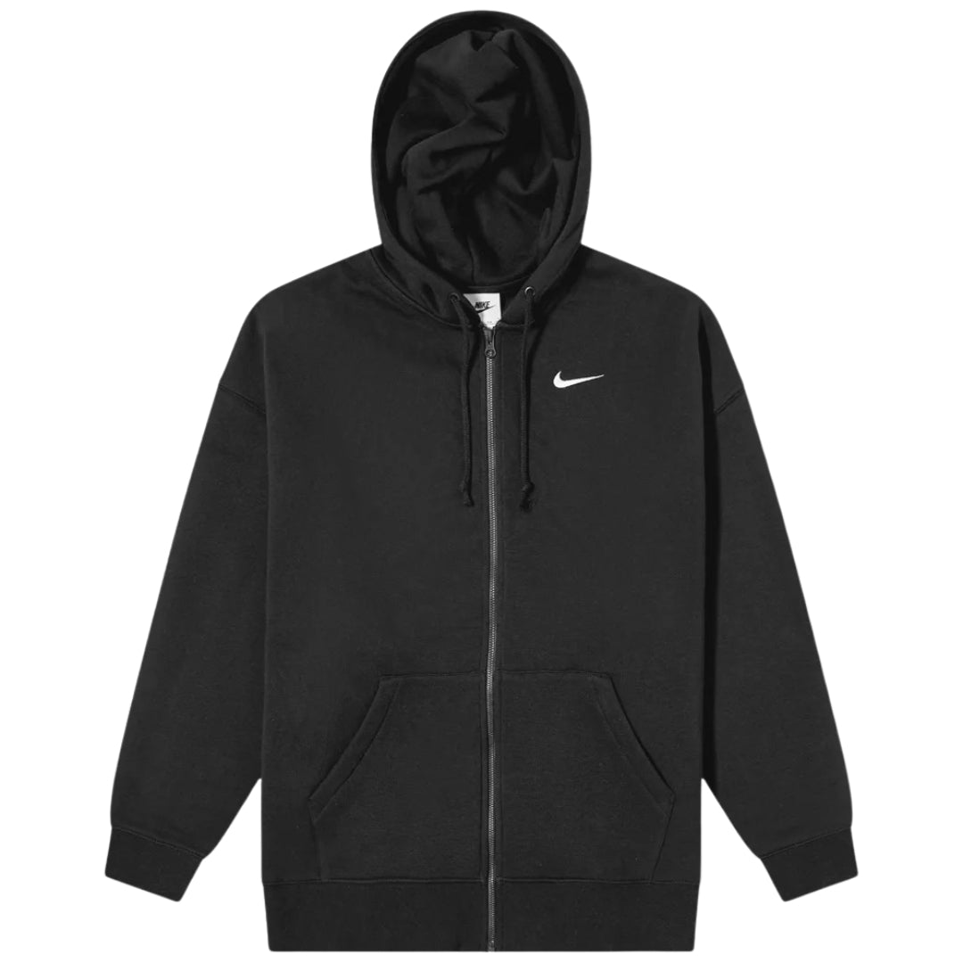 Nike Essentials Oversized Full Zip Black Hoodie M