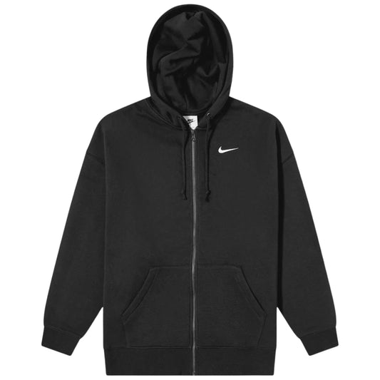 Nike Essentials Oversized Full Zip Black Hoodie M