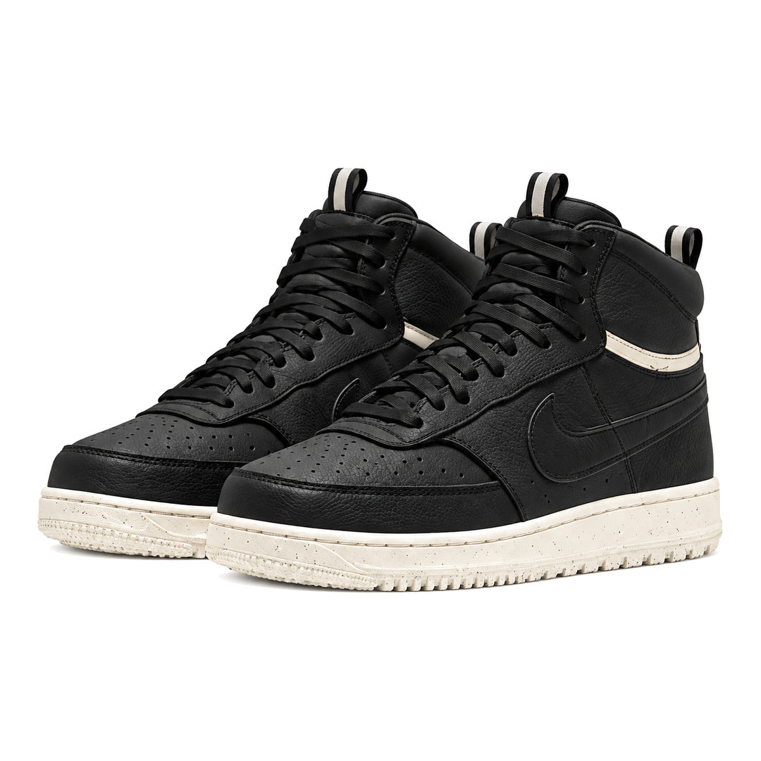 Nike Court Vision Mid Winter Dark Smoke Grey Light Bone Trainers