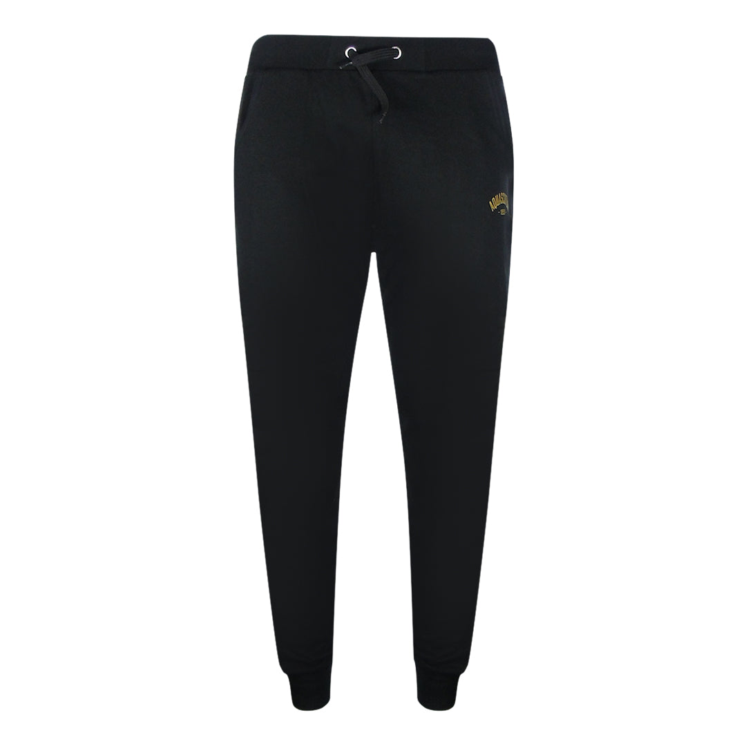 Aquascutum Old School Crewneck Black Track Pants Set