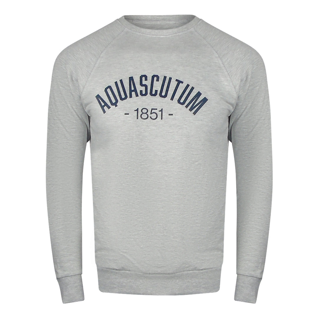 Aquascutum Old School Crewneck Grey Track Pants Set