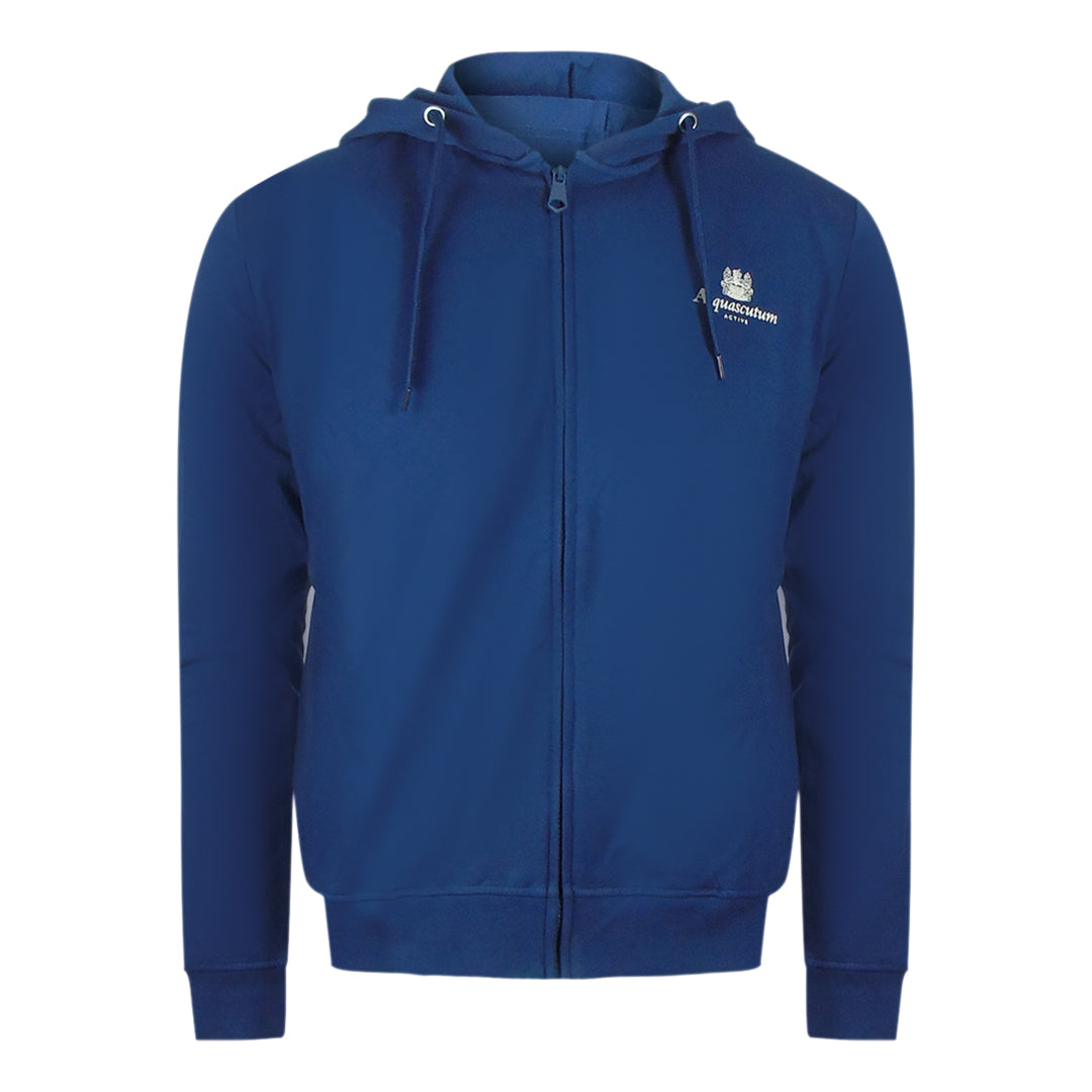 Aquascutum Navy Blue Zip-Up Hoodie And Track Pants Set