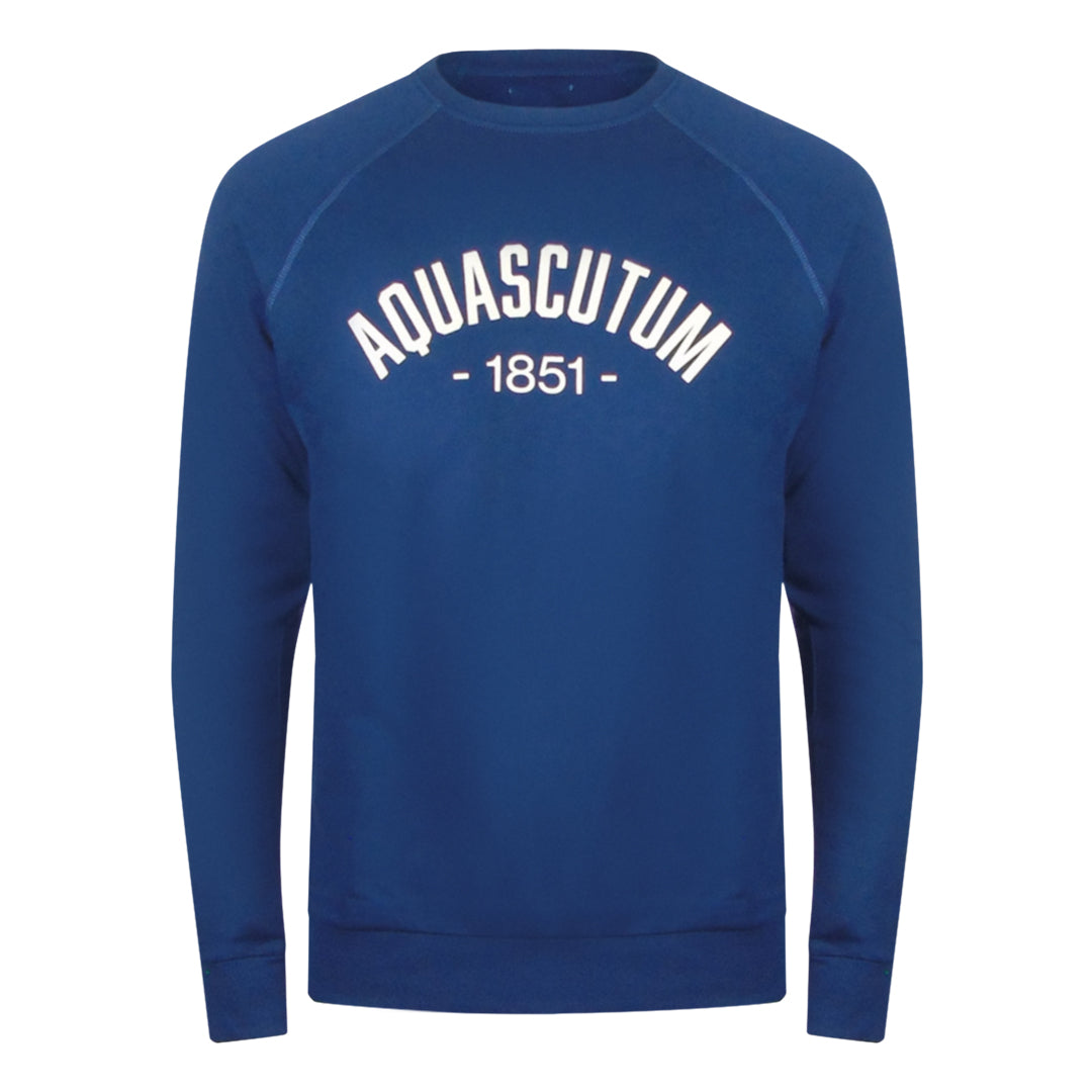 Aquascutum Old School Crewneck Navy Blue Track Pants Set