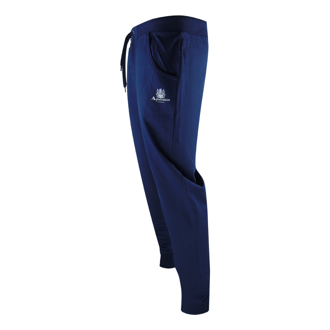 Aquascutum London Logo Crewneck Navy Blue Tracksuit Pants Set