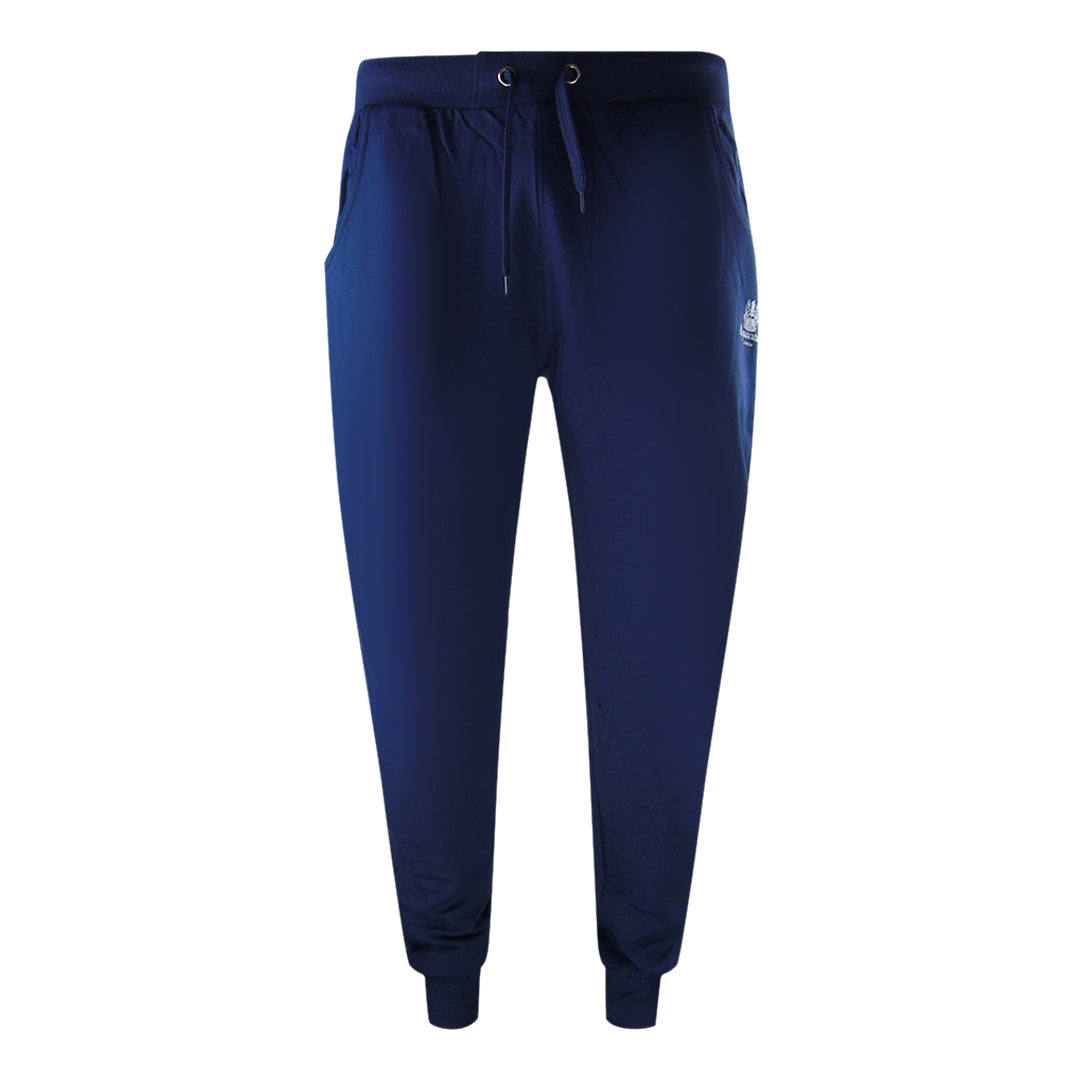 Aquascutum Small Iconic Crest Navy Blue Crew Neck Tracksuit Set
