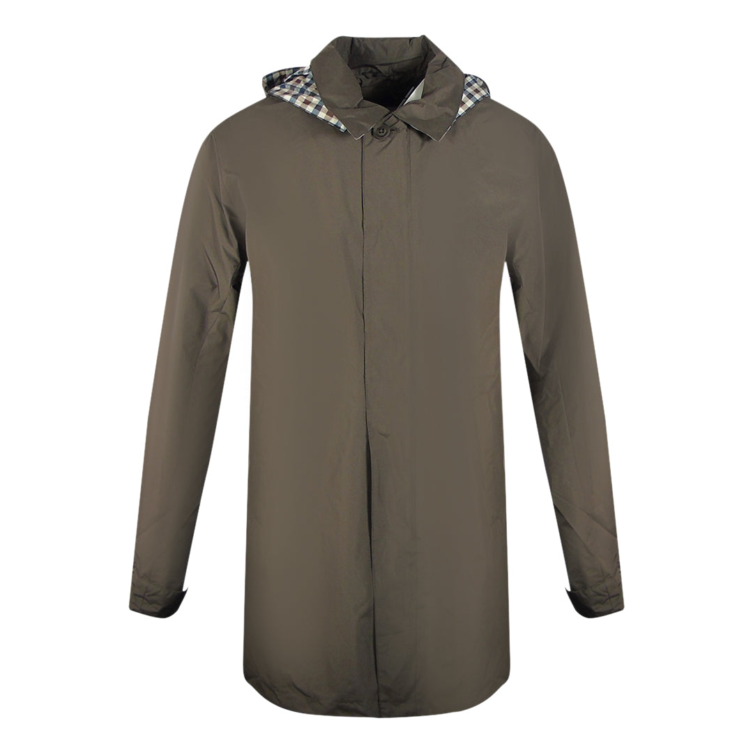 Aquascutum Active Rlg Packable Trench Brown Parka Jacket