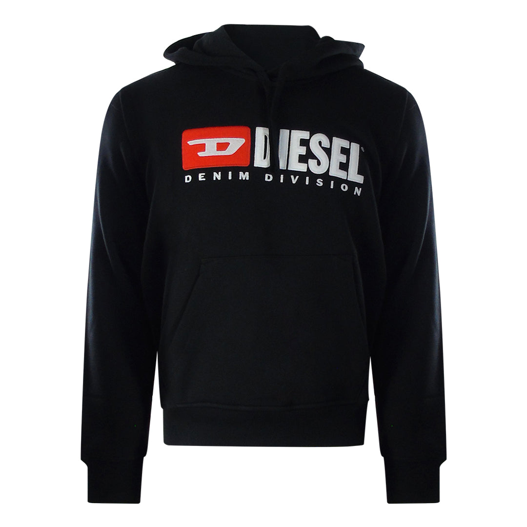 Diesel Division Logo Black Hoodie - Nova Clothing