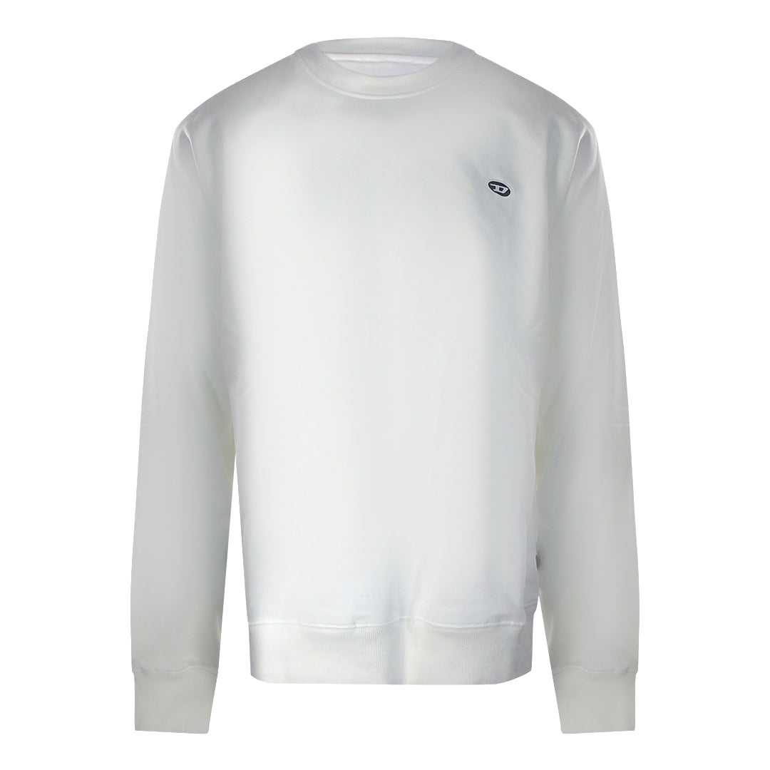 Diesel Plain White Sweatshirt - Nova Clothing