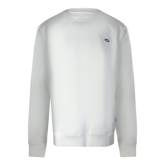 Diesel Plain White Sweatshirt - Nova Clothing