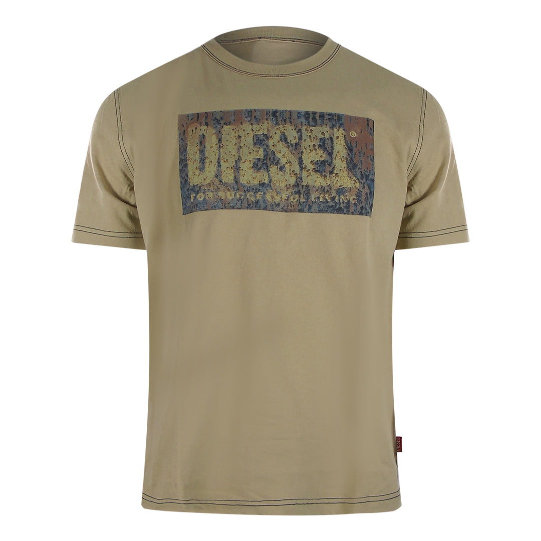 Diesel Block Logos Pelican T-Shirts - Nova Clothing