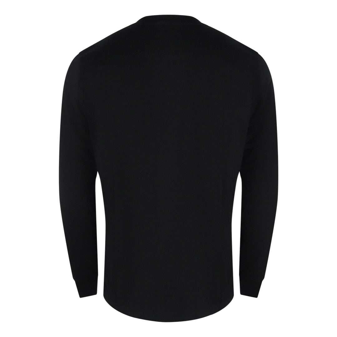 Diesel Denim Division Logo Long Sleeve Black T-Shirt