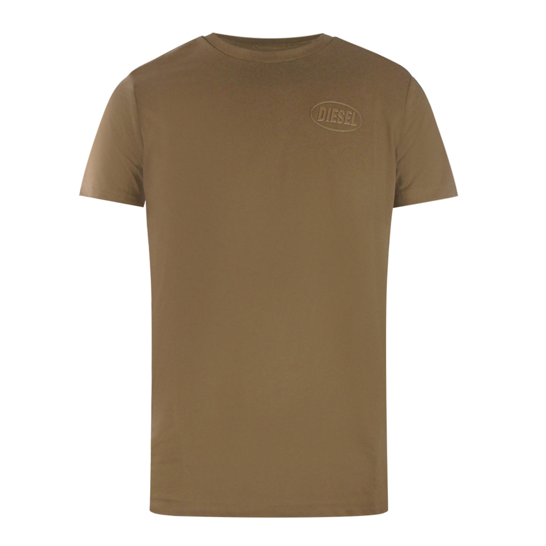 Diesel Monotone Logo Brown T-Shirt