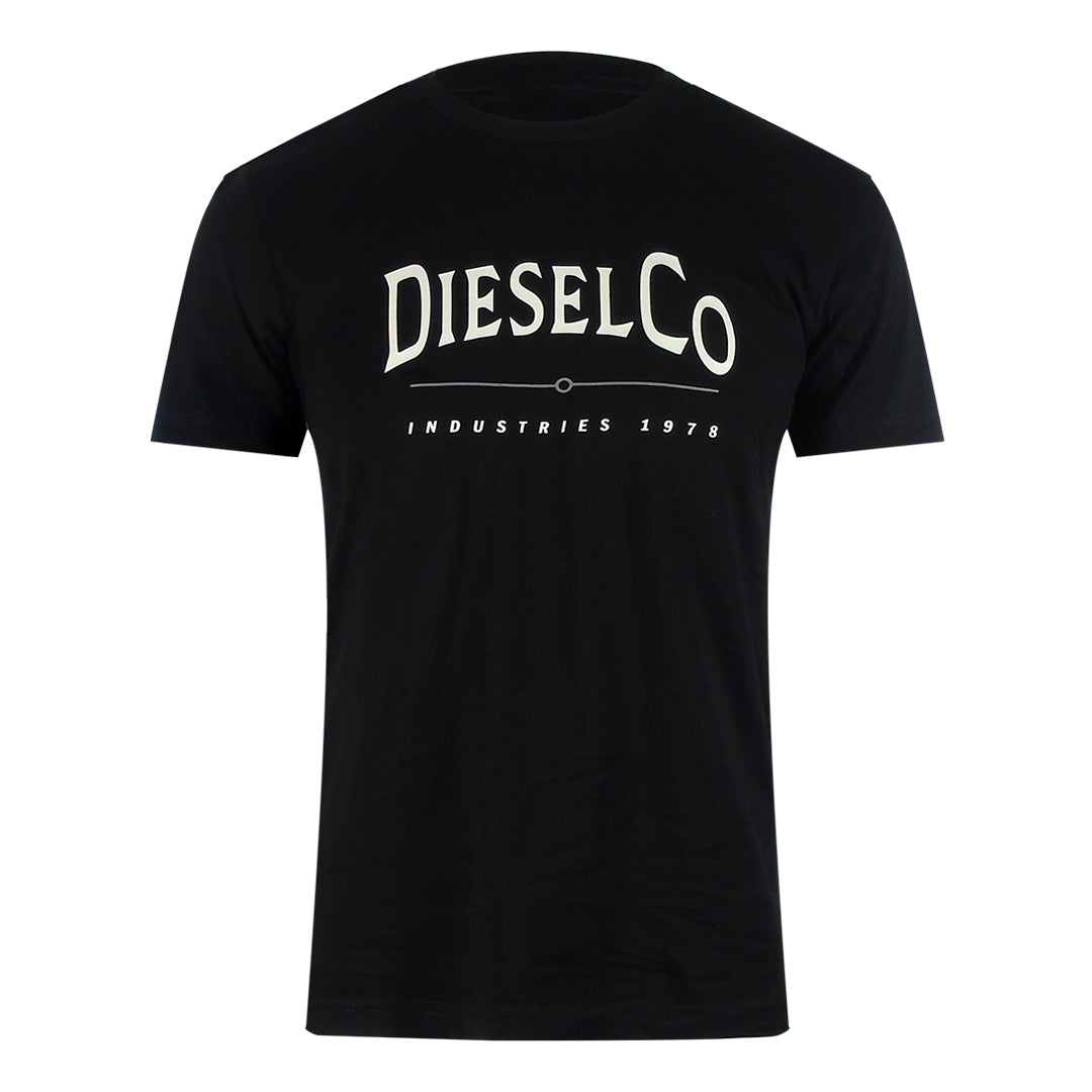 Diesel Industries Logo Black T-Shirt