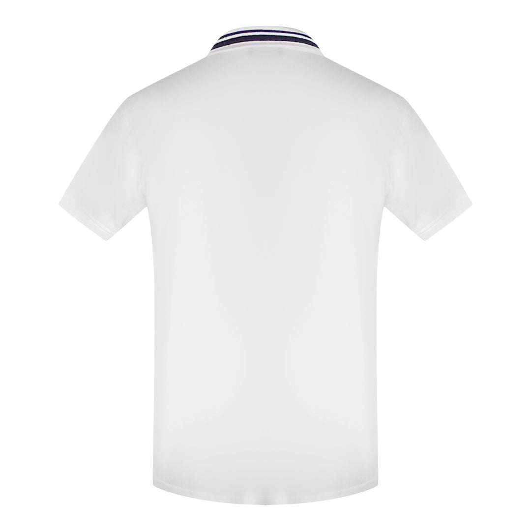 Love Moschino Box Logo White Polo Shirt