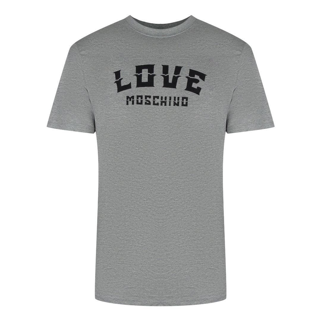 Love Moschino Bold Logo Grey T-Shirt