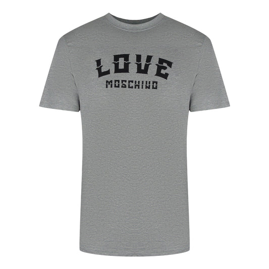 Love Moschino Bold Logo Grey T-Shirt