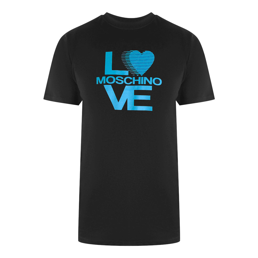 Love Moschino Logo Black T-Shirt
