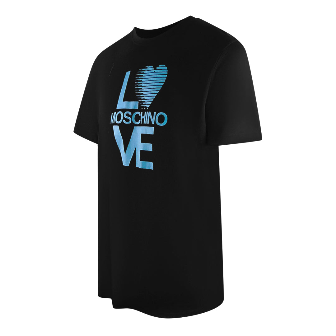Love Moschino Logo Black T-Shirt