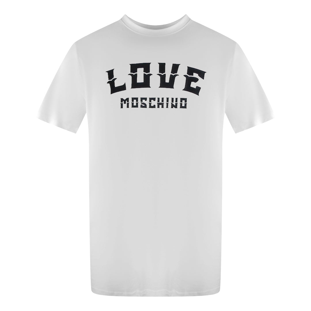 Love Moschino Bold Logo White T-Shirt