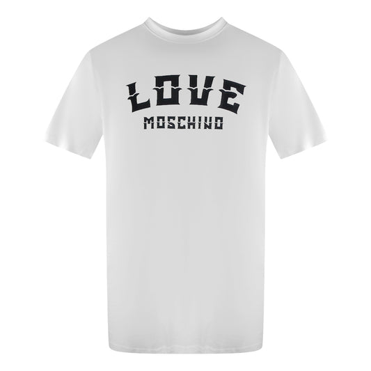 Love Moschino Bold Logo White T-Shirt