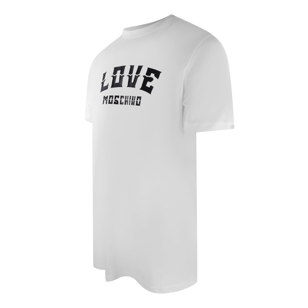 Love Moschino Bold Logo White T-Shirt