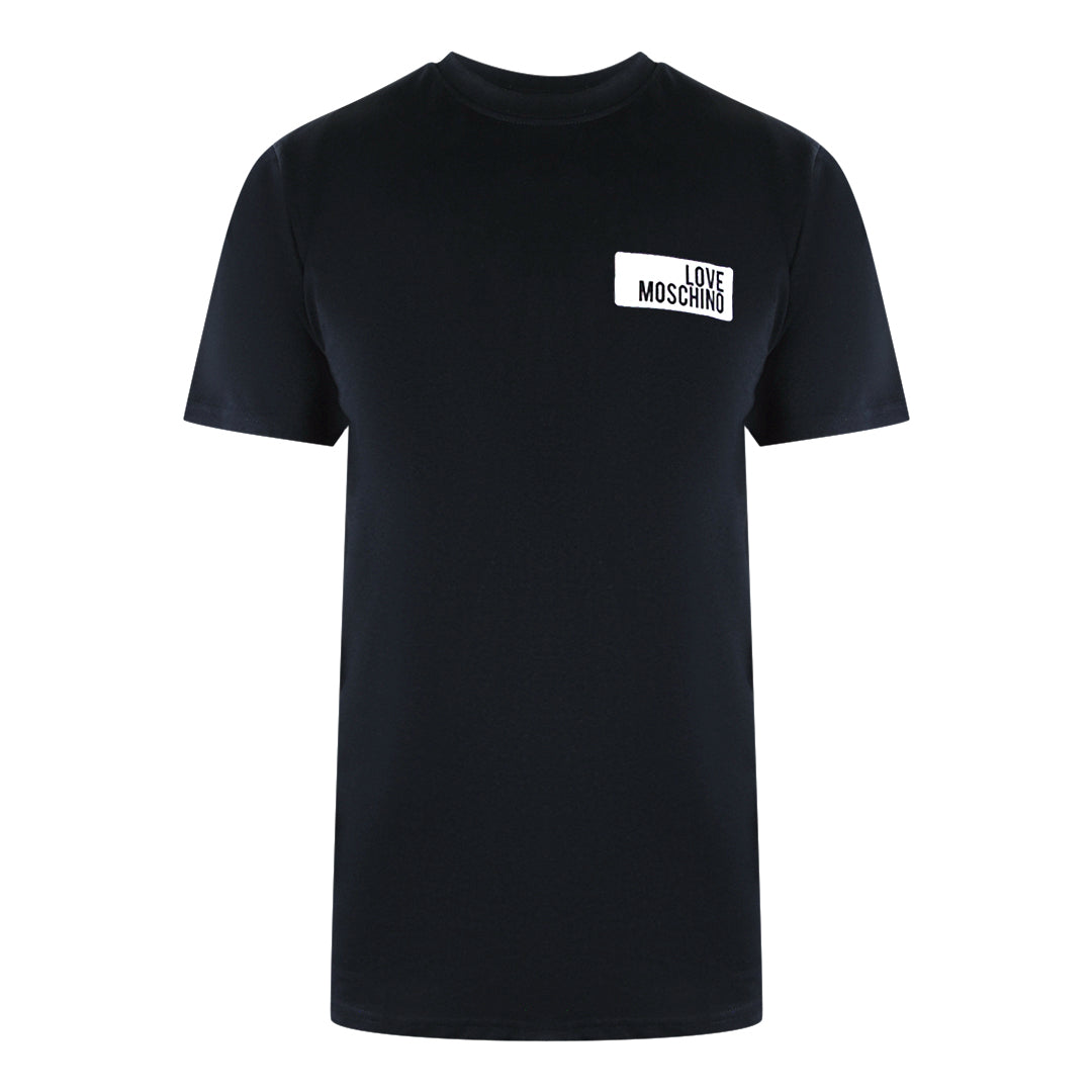 Love Moschino Block Logo Black T-Shirt