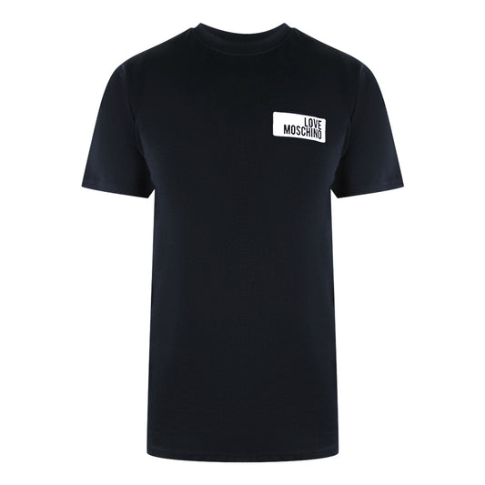 Love Moschino Block Logo Black T-Shirt