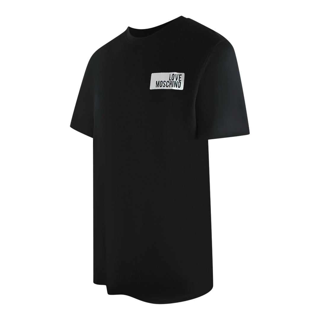 Love Moschino Block Logo Black T-Shirt