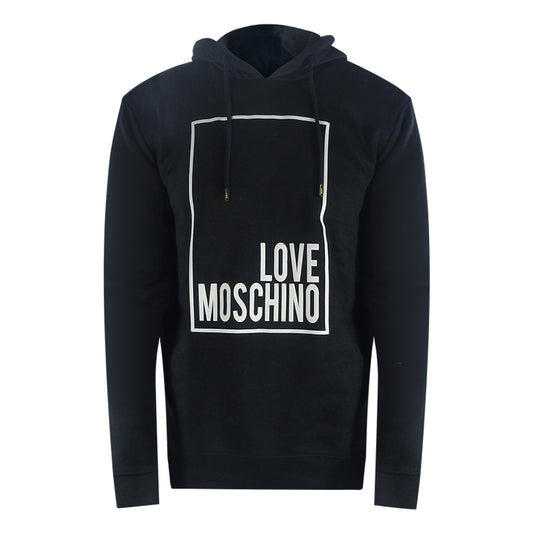 Love Moschino Box Logo Black Hoodie