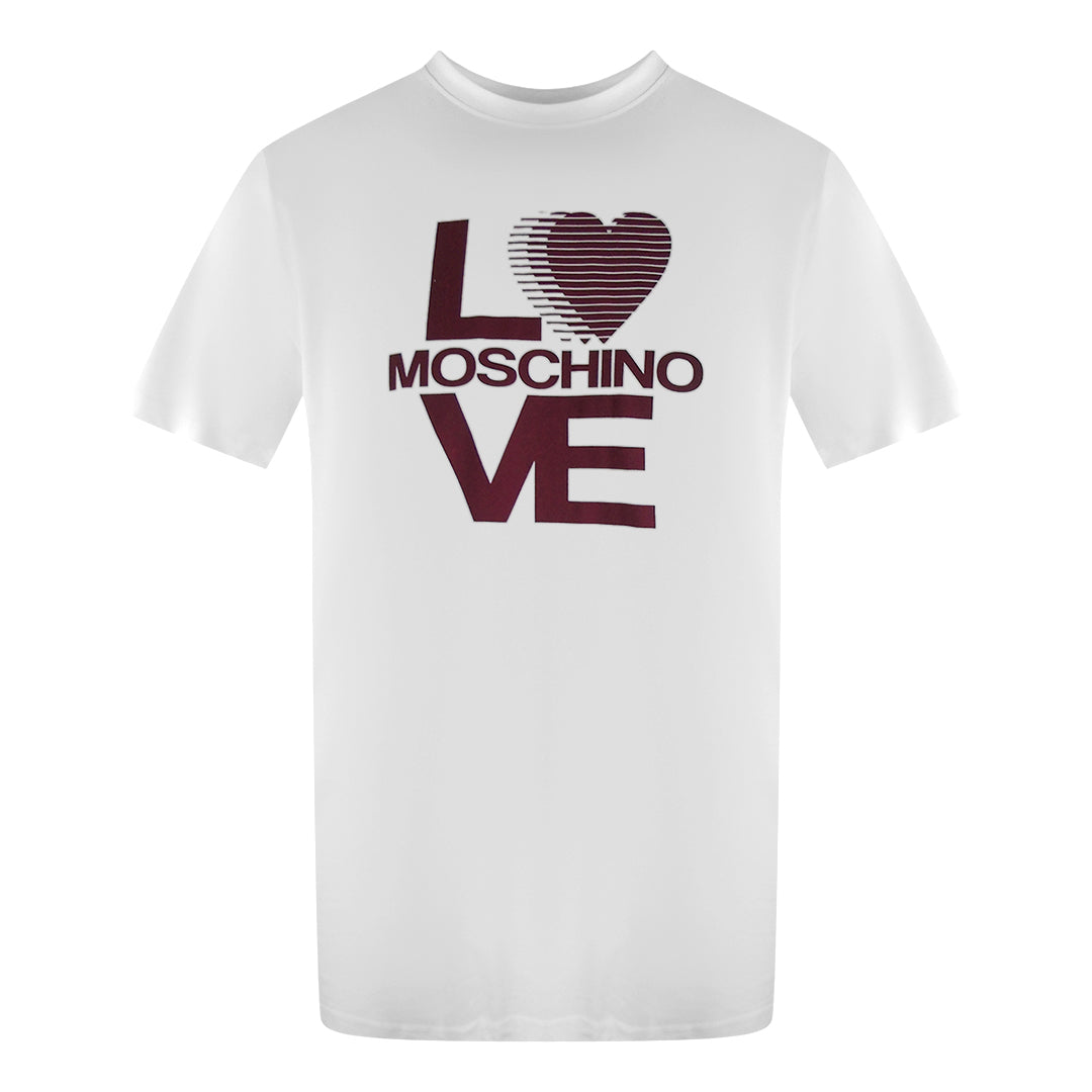 Love Moschino Logo White T-Shirt - Nova Clothing
