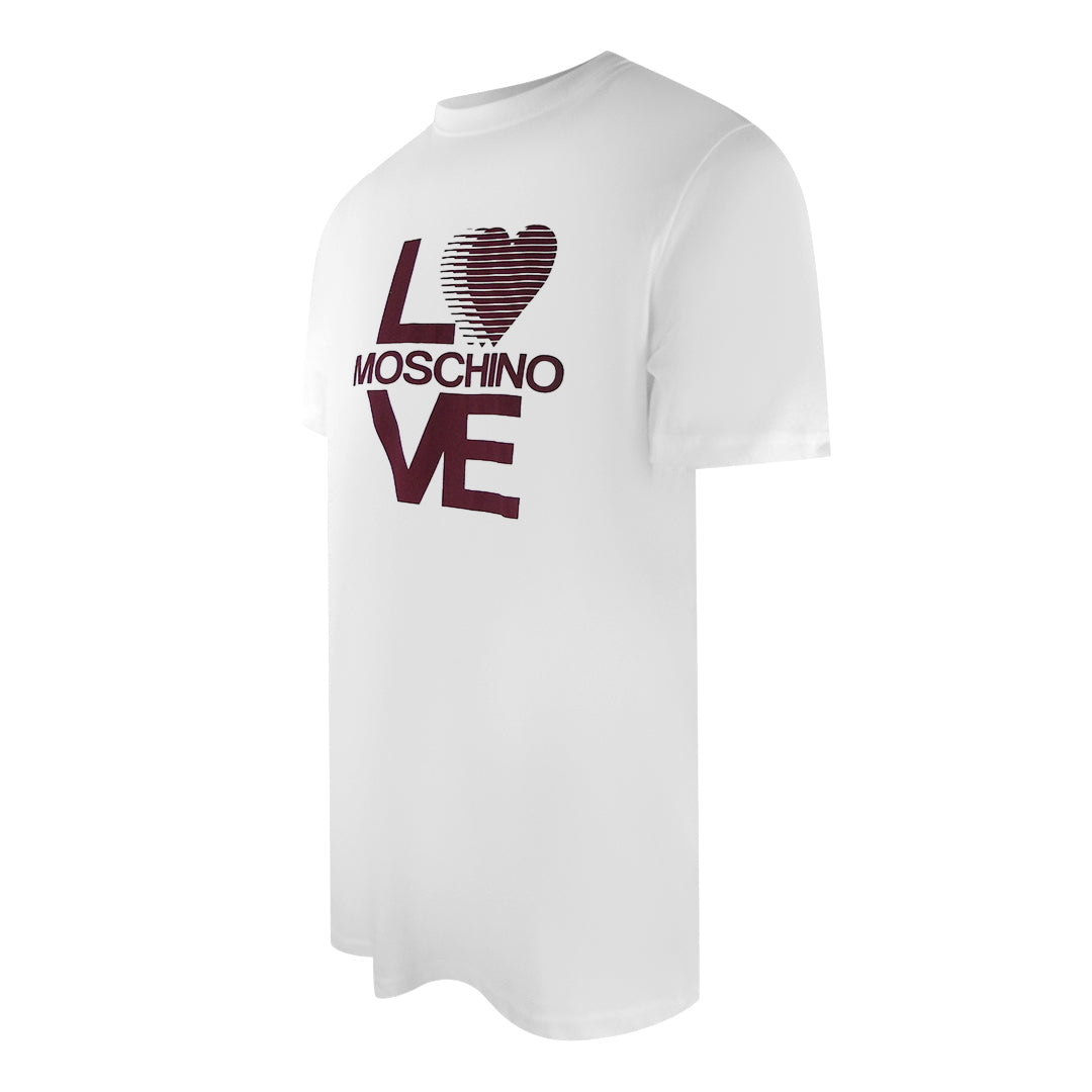 Love Moschino Logo White T-Shirt - Nova Clothing